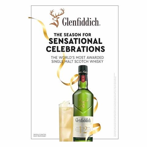 Glenfiddich 12 Years Old Limited Edition Single Malt Scotch Whisky 750ML