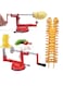 Generic Spiral Potato Slicer Red/Silver