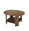 Emile Oval Shaped Wooden Coffee Table