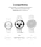Ringke  - Samsung Galaxy Watch 4 Classic 42mm Case-  Slim Series-  Clear + White