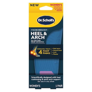 دكتور شولز نعال تقويم العظام للكعب وقوس القدم لتخفيف آلام الكعب للنساء بمقاسات من 6 إلى 10