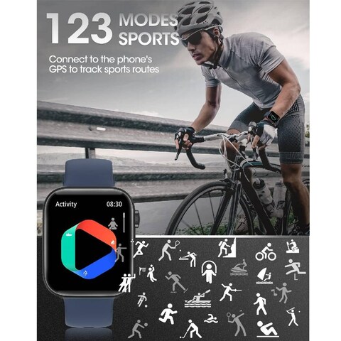Smart Watch Women(Answer/Make Calls), 2024 Newest 1.8&#39;&#39; Bluetooth Smart Watch For Android Phones, IP68 Waterproof Outdoor Fitness Tracker With Heart Rate/SpO2/Sleep Monitor, Smartwatch Black