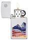 Zippo 49412 Slim Landscape Design High Polish Chrome Windproof Lighter