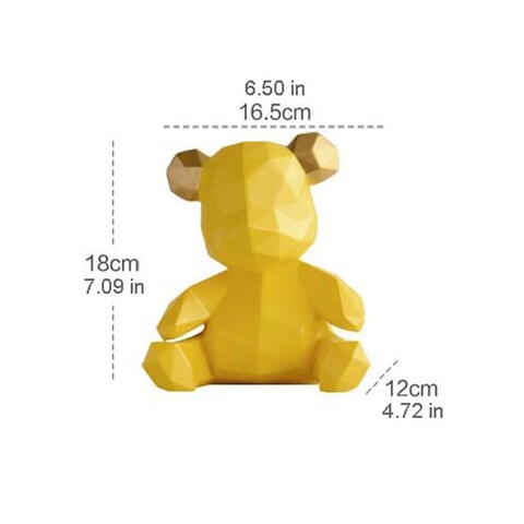 Aiwanto 1pc Money Bank Little Bear Piggy Bank Resin Animal Piggy Bank Teddy Bear Piggy Bank Piggy Bank Coin Bank Saving Pot Money Box Home Decoration Gifts for Kids (Red)