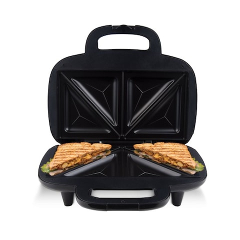 AFRA Grill And Sandwich Maker, Non-Stick Surface, 2 Slice Slots, Black, Stainless Steel, 700W, G-Mark, ESMA, RoHS, CB, AF-20700TOSS, 2 Years Warranty