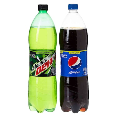 Pepsi Cola &amp; Mountain Dew 1.5L Pack of 2