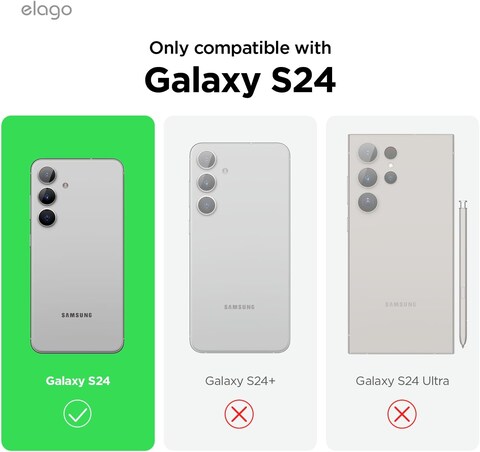 elago Liquid Silicone for Samsung Galaxy S24 case cover Full Body Screen Camera Protective, Shockproof, Slim, Anti-Scratch Soft Microfiber Lining - Medium Grey