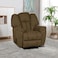 Penhaligon's Linen Rocking Recliner Chair - Brown