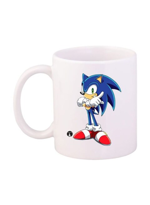 اشتري Bp Game Sonic Character Printed Mug White/Blue/Red Standard Size في الامارات