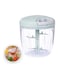 Generic Manual Hand Pull String Vegetable Food Processor Green/Clear 12.50 X 12 X 12cm