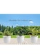 vsell24&nbsp;Set Of 3 Indoor And Outdoor Plastic Round Flower Pot With Drainage Holes And Saucer For Gardens-38X36CM