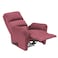 In House Velvet Rocking &amp; Rotating Recliner Chair - Dark Pink - AB09