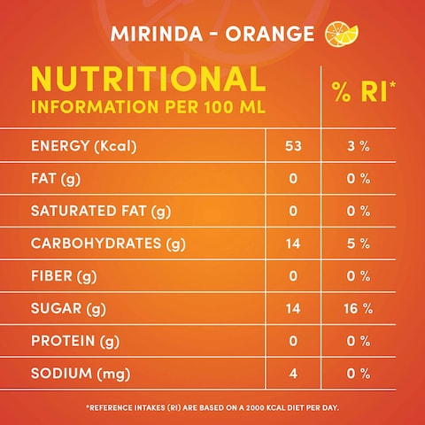 Mirinda Orange Plastic Bottle - 390 ml