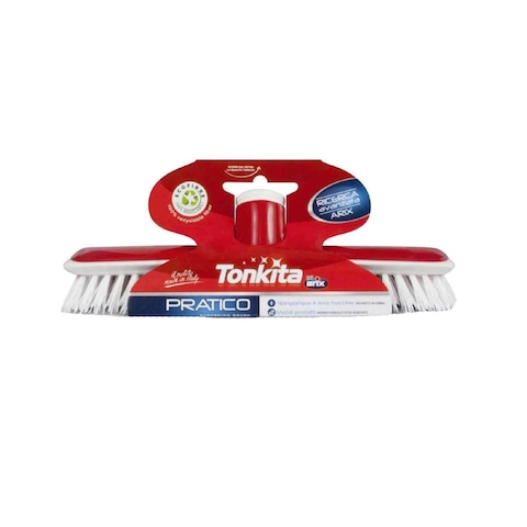 Buy Arix Tonkita Pratico Push Broom With Stick White in UAE