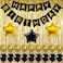 Party Time High-Quality Black and Gold Decoration Kit, Gold Metallic Foil Fringe Shiny Curtains, Happy Birthday Banner with Latex &amp; Star Foil Balloons, Best Party Supplies for 21st 30th 40th 50th Bday