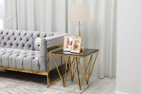 PAN Home Kitts End Table Gold