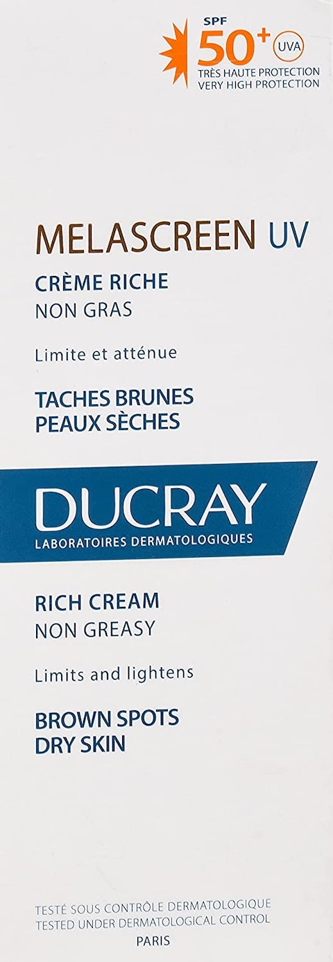 Ducray Melascreen Photo Protection Rich Cream Moisturizer 40 ml, Pack Of 1