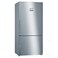 Bosch Series 6 Bottom Freezer 682 Liters 186 X 86 Cm With Refrigerator On Top, Inox Color Door With Metalic Chrome Side Panels, KGN86AI30M, Min 1 Year Manufacturer Warranty