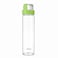 Borosil Crysto Glass Bottle With Green Lid- Wide Mouth, Freezer Safe-1L