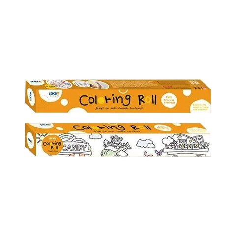 Stick&quot;&quot;N Happy Hour Full Adhesive Colouring Roll