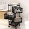 Yjhsdch Kitchen Storage Rack, Rotatable Baskets With Wheel, Multi-Layer Storage Shelf, Square Fruit And Vegetable Storage Racks For Kitchen, 4 Tier