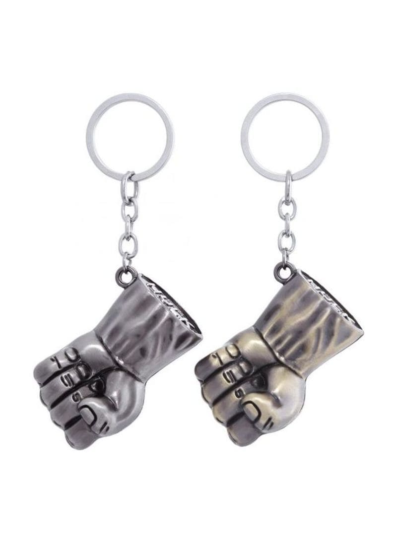 Buy Generic Set Of 2 Zinc Incredible Hulk Keychain Online | Carrefour UAE