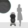Moon Bezik One Fold Baby Stroller &ndash; Black   Lightweight, Compact &amp; Travel-Friendly