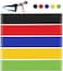 Resistance Bands Set 5 PCS Resistance Exercise Loop Bands Set Gym Fitness Bands