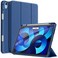 TRON Case for iPad Air 5/4 (2022/2020 5th/4th Generation 10.9-Inch) with Pencil Holder, Support 2nd Pencil Charging, Slim Tablet Cover with Soft TPU Back, Auto Wake/Sleep (Blue)