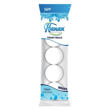 Hanan Solution Disinfectant Scented White Toilet Balls 200g