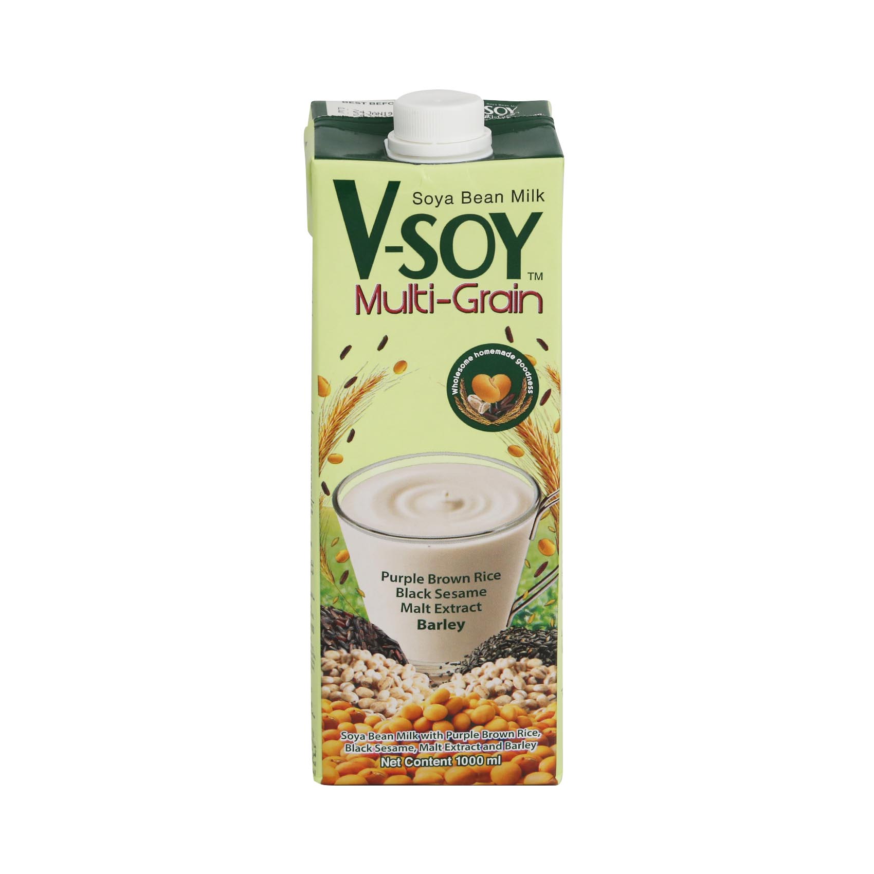 V Soy Multi Grain Soya Bean Milk 1L