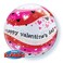 Valentine Heart Waves Bubble Balloons 22in