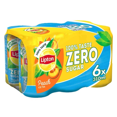 Lipton Ice Tea Peach Zero 310ml X6