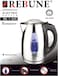 REBUNE RE-1-025 Electric Kettle Stainless Steel Fast for Tea and Coffee, 1.7 Litre, 2200W Silver