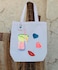 Tote Bag with Sequin Batches Summer Design Multicolor 37x30cm