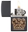 Zippo 29409 218 Zippo Three Monkeys Emblem Black Matte Windproof Lighter