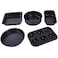 Generic Thick Carbon Steel Nonstick Bakeware Set With Grips Includes Nonstick Bread Pan, Baking Pan, Cookie Sheet And Cake Pans, Bread Pan -5Pcs
