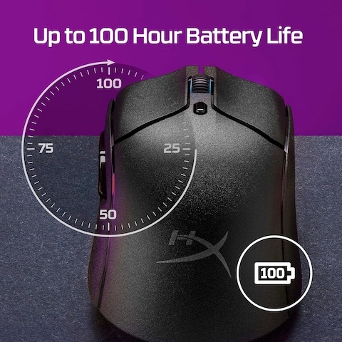 HyperX Pulsefire Haste 2 Ultra-Light Wireless Gaming Mouse, Black