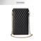 New Ladies Multifunctional Crossbody Vertical Mini Shoulder Bag/Mobile Phone Bag/Crocodile Pattern Coin Purse Black