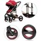 Belecoo 6 Red - 3 In 1 Classic Pram