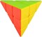 Fiddlys Pyramid Super Speed Sticker-Less Triangle Puzzle Cube, 3X3