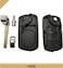 Rubik 3 Buttons Replacement Remote Control Cover Uncut Key FOB Case Shell for Land Rover LR3 Discovery Range Rover Sport Flip Keyless Entry Car Key Fob Cover