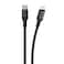 Scosche StrikeLine Premium Braided USB-C to Lightning Charge and Sync Cable 1.2M Black (PD Compatiable), Ci4B4SG-SP