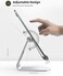 Tablet Stand Adjustable, Lamicall Tablet Stand : Desktop Stand Holder Dock Compatible with Tablet Such as iPad 2018 Pro 9.7, 10.5, Air Mini 4 3 2, Kindle, Nexus, Tab, E-Reader (4-13'') - Silver