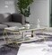 Yulan Modern Geometric Glass Rectangular Coffee Table (Gold 120X60Cm) Yl21407-397