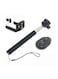 Generic - Selfie Handheld Monopod Stick With Remote For Smartphone Black/Silver