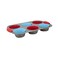 Muffin Pan With 6 Silicone Cupcake Mould