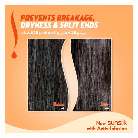 Sunsilk Shampoo, To Instantly Repair Damaged Hair, with Keratin, Almond Oil &amp; Vitamin C, 700ml