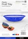 Royalford Plastic Fruit Tray, Fruit Bowl For Kitchen Counter, Rf10711, High Quality Polypropylene Fruit Holder, Modern Fruit Basket, Round Display Fruit Bowl