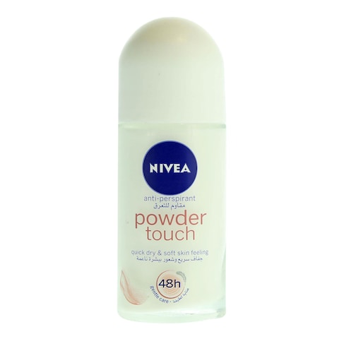 Buy NIVEA Antiperspirant Roll-on for Women, 48h Protection, Powder Touch, 50ml in Saudi Arabia